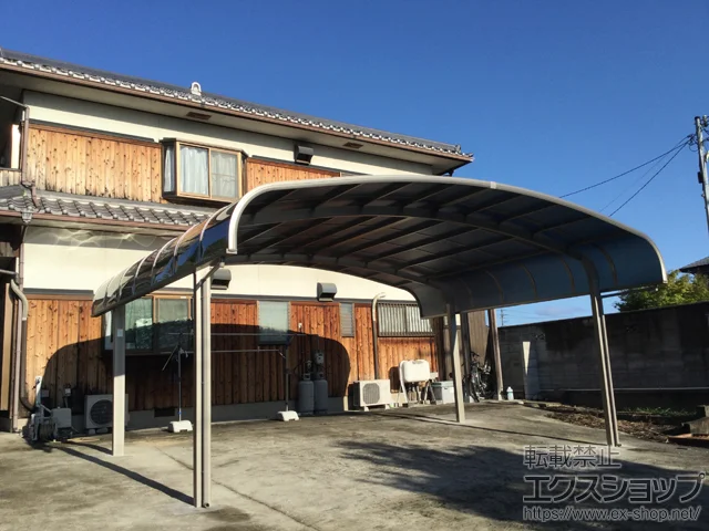 兵庫県八王子市のLIXIL リクシル（トステム）のカーポート テールポートシグマIII ワイド 積雪〜20cm対応 施工例