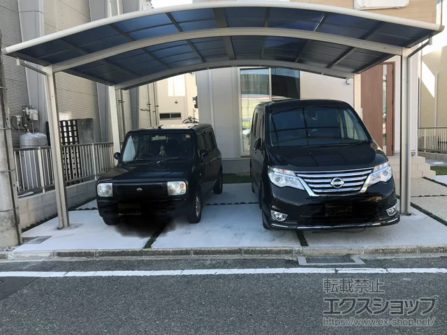 福岡県碧南市のYKKAPのカーポート レイナツインポートグラン　積雪〜20cm対応 施工例