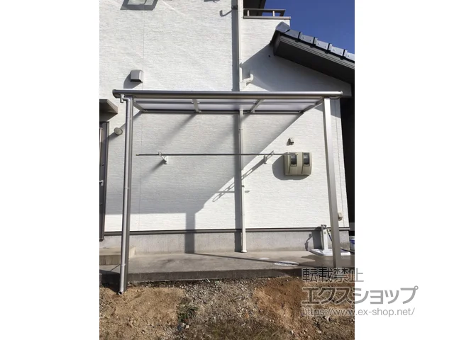 広島県前橋市ののフェンス・柵、テラス屋根 ヴェクターテラス F型 テラスタイプ 単体 積雪〜20cm対応 施工例