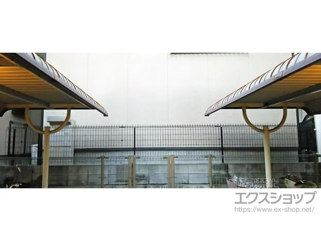大阪府吹田市のLIXIL(リクシル)のフェンス・柵 メッシュフェンス G10-R　自由柱 施工例