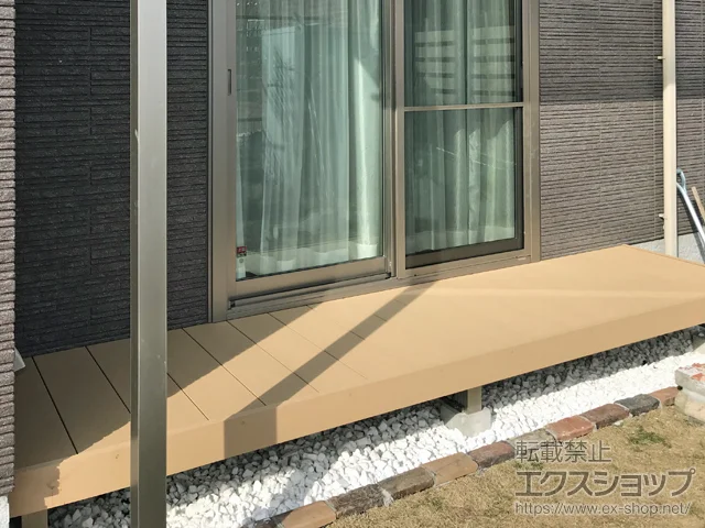 広島県熊本市ののフェンス・柵、テラス屋根、ウッドデッキ リウッドデッキ 200 施工例