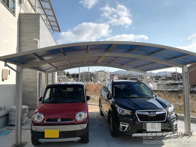 広島県瀬戸内市のYKKAPのカーポート レイナツインポートグラン　積雪〜20cm対応 施工例