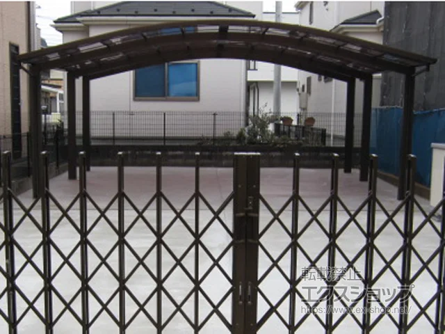 東京都瑞浪市のYKKAPのカーポート レイナツインポートグラン 延長　積雪〜20cm対応 施工例