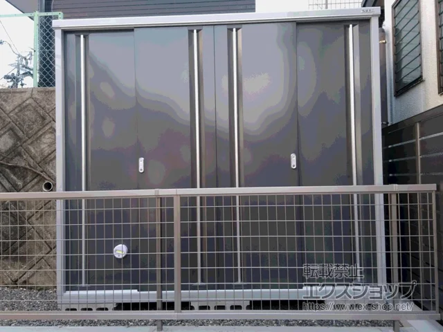 愛知県大府市のイナバのフェンス・柵、物置・収納・屋外倉庫 シンプリー 一般型 2160×755×1903 MJX-217E-PG 施工例