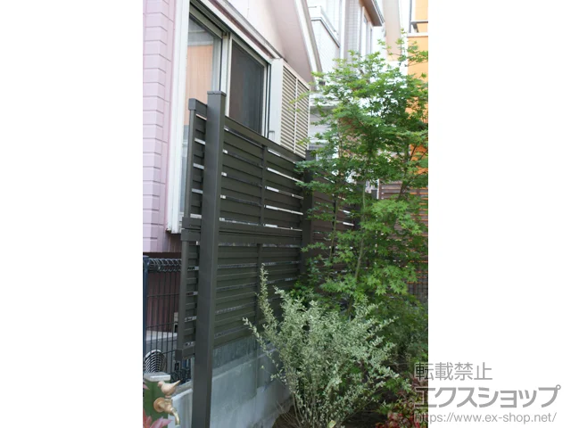 東京都竹原市のLIXIL リクシル(TOEX)のフェンス・柵 セレビューフェンス R3型 2段支柱（パネル2段） 施工例