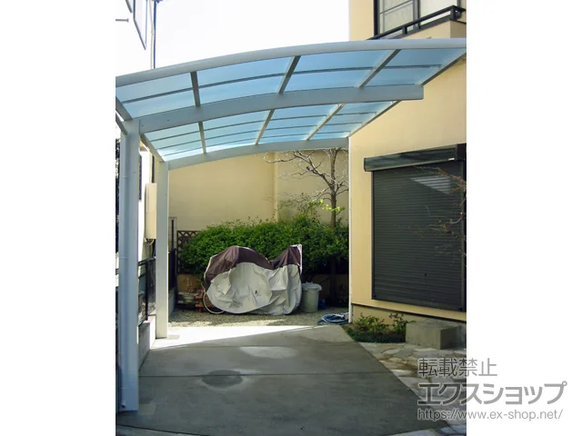 大阪府横浜市のLIXIL リクシル（トステム）のカーポート レイナポートグラン　積雪〜20cm対応 施工例