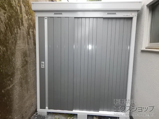 東京都鹿児島市のヨドコウの物置・収納・屋外倉庫 ネクスタ 一般型 1790×1370×2020 NXN-25S-PG 施工例
