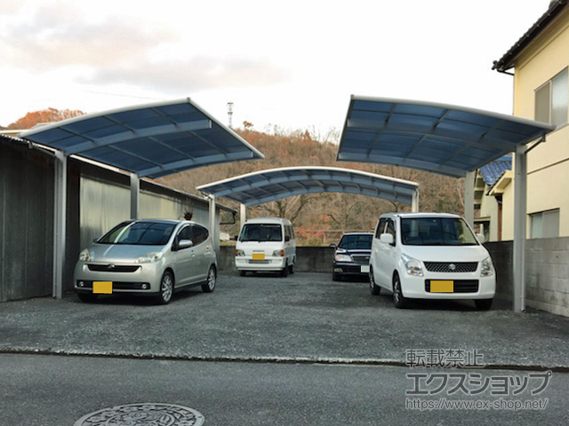 岡山県井原市ののカーポート レイナポートグラン　積雪〜20cm対応 施工例