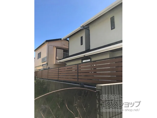 東京都小金井市のValue Selectのフェンス・柵 モクアルフェンス 横板タイプ 自由柱施工 施工例