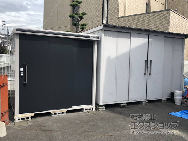 岡山県津山市のヨドコウ物置 屋外倉庫施工例 エルモ 一般型 22 15 21 Lmd 2215 Sm 1