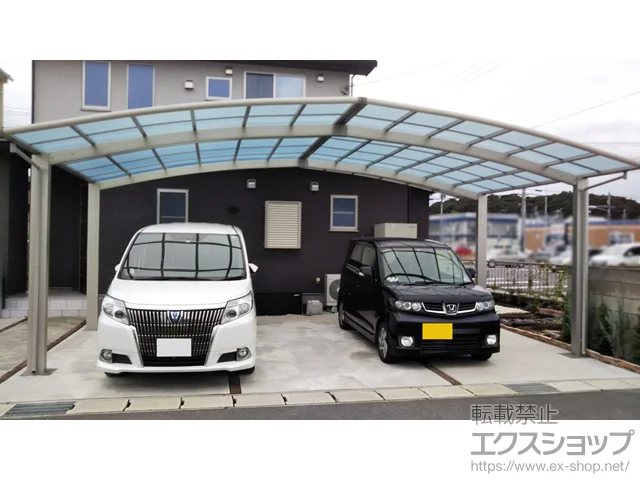 千葉県富士宮市のYKKAPのカーポート レイナトリプルポートグラン　積雪〜20cm対応 施工例