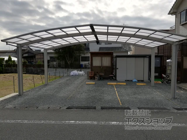 静岡県千葉市のLIXIL(リクシル)のカーポート レイナトリプルポートグラン　積雪〜20cm対応 施工例