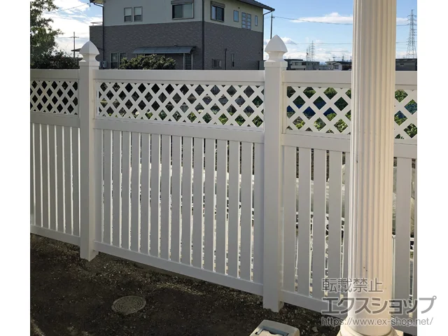 愛知県清須市のタカショーのフェンス・柵 ロイヤルフェンス ハイタイプ キングストン 間仕切りタイプ 施工例