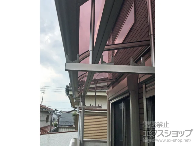 東京都神戸市のLIXIL(リクシル)のバルコニー・ベランダ屋根 ヴェクターテラス R型 屋根タイプ 単体 積雪〜20cm対応 施工例