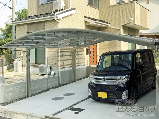広島県広島市のYKKAPのカーポート レイナツインポートグラン　積雪〜20cm対応 施工例