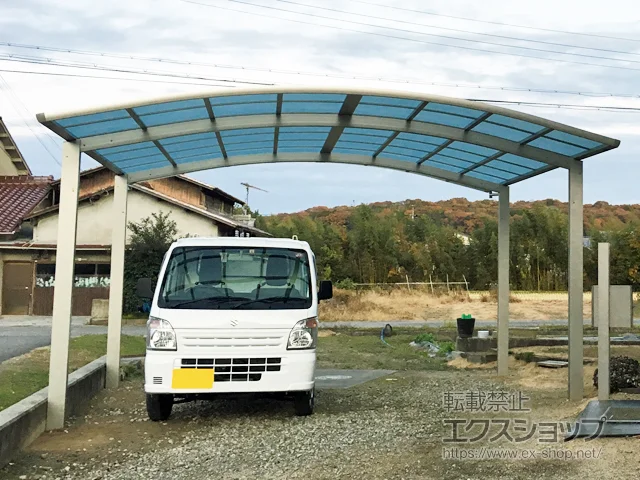 兵庫県日光市のYKKAPのカーポート レイナツインポートグラン　積雪〜20cm対応 施工例