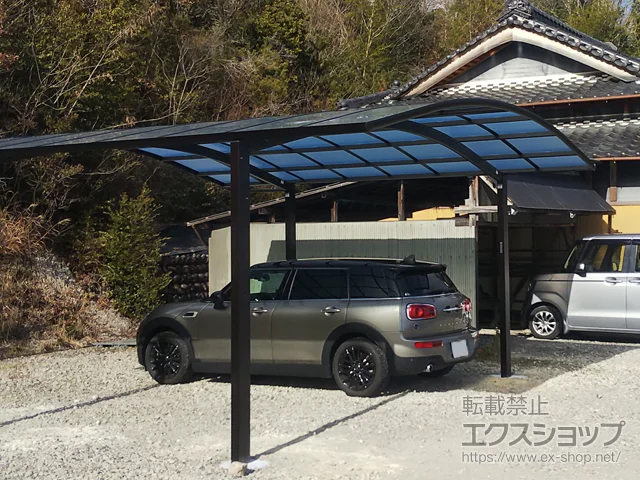 岐阜県八王子市のLIXIL リクシル（トステム）のカーポート レイナツインポートグラン　積雪〜20cm対応 施工例