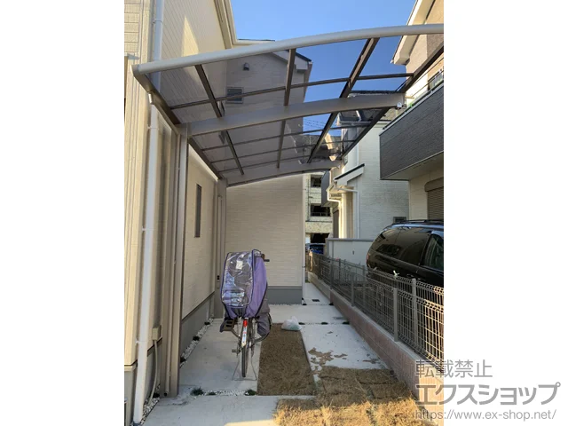 東京都柏市ののバルコニー・ベランダ屋根、カーポート ネスカR (ラウンドスタイル) 積雪〜20cm対応 施工例