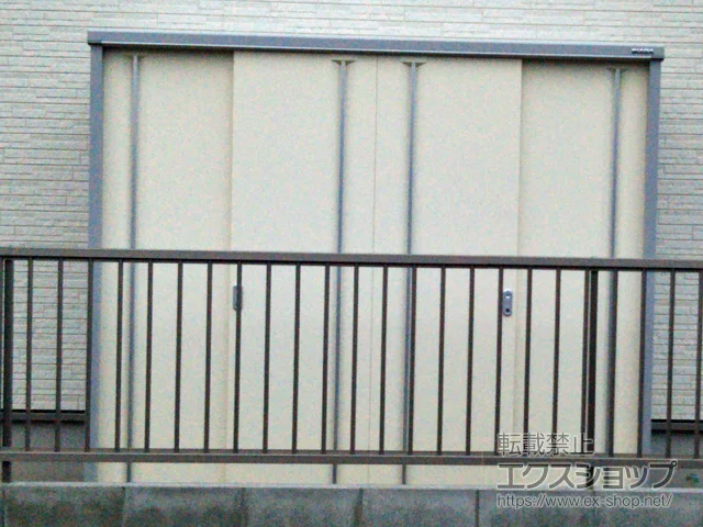 広島県防府市のイナバの物置・収納・屋外倉庫 シンプリー 一般型 2160×755×1903 MJX-217E-P-FW 施工例