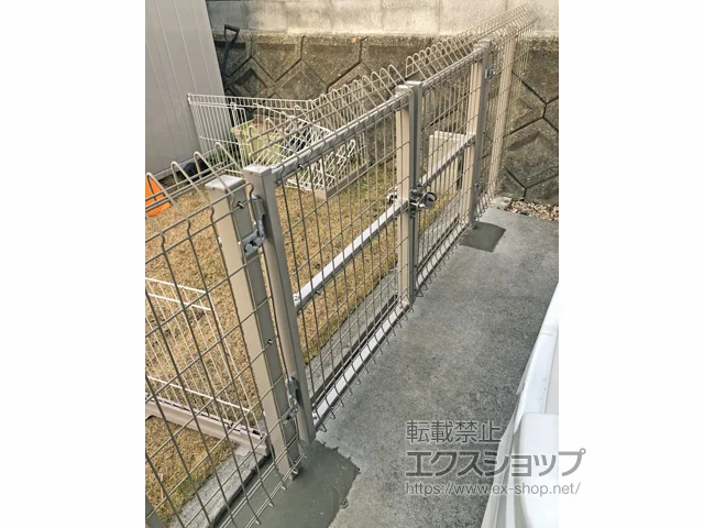 大阪府大分市のYKKAPのフェンス・柵 メッシュフェンス G10-R 自由柱 施工例