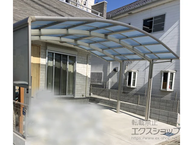 東京都伊万里市のYKKAPのカーポート レイナツインポートグラン　積雪〜20cm対応 施工例