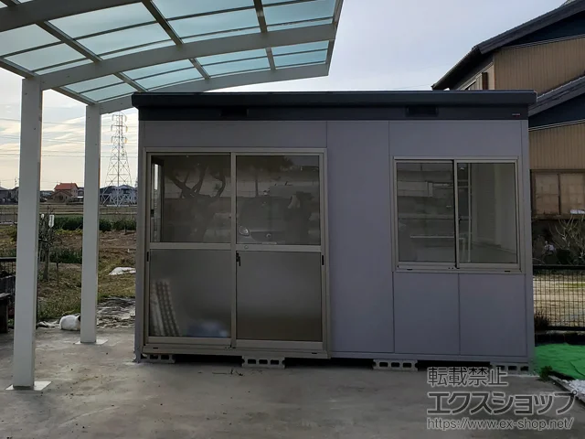 愛知県市原市のイナバの物置・収納・屋外倉庫 ナイソー 一般型 3620×1880×2440（SMK-68H） SMK-68H 施工例