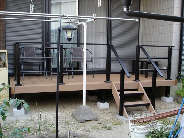 愛知県加須市のLIXIL リクシル（トステム）のウッドデッキ リウッドデッキ 200 施工例