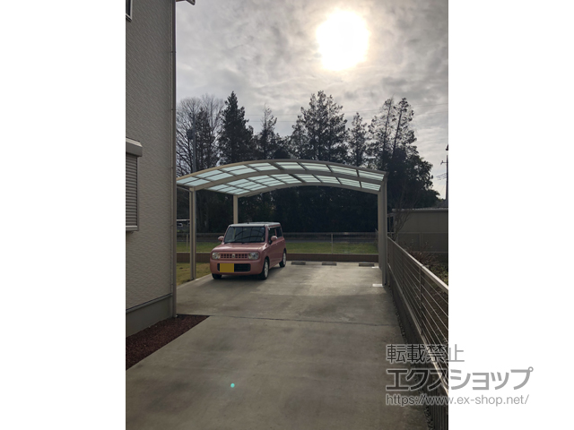 栃木県矢板市ののカーポート レイナツインポートグラン　積雪〜20cm対応 施工例