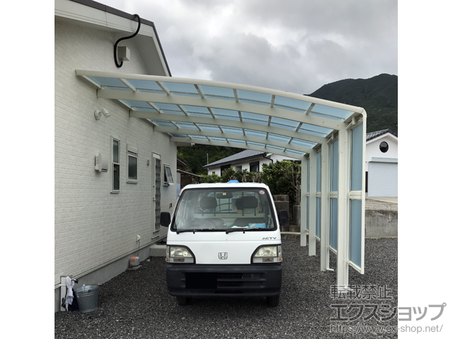 三重県熊野市ののカーポート レイナベーカポートグラン50 延長　積雪〜50cm対応 施工例