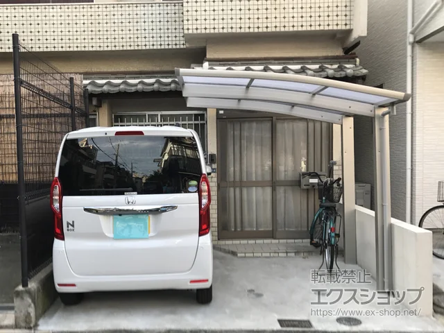 大阪府大阪市のYKKAPのサイクルポート・自転車置き場 プレシオスポート ミニ 積雪〜20cm対応 施工例