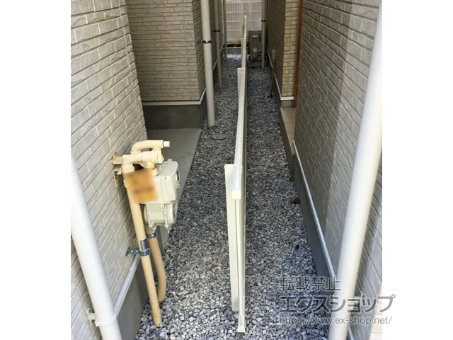 神奈川県横浜市のValue Selectのフェンス・柵 ミエッタフェンス 防犯たて格子タイプ 自由柱施工 施工例