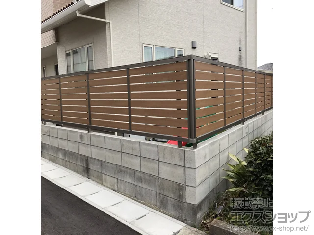 愛知県東諸県郡国富町のValue Selectのフェンス・柵 セレビューフェンス RP3型 自在柱式 施工例