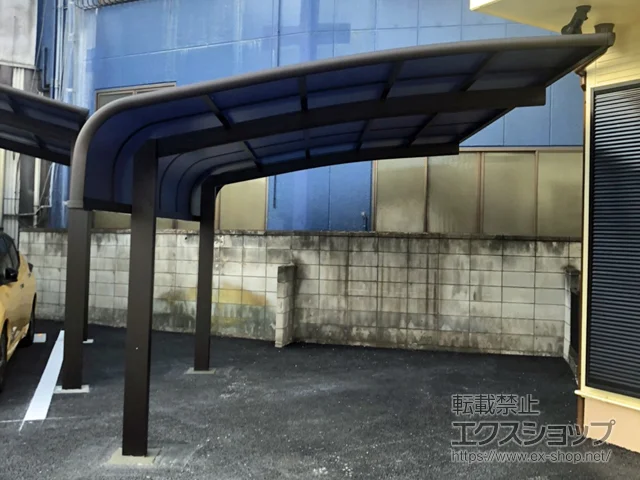 東京都安曇野市のLIXIL リクシル（トステム）のカーポート レイナキャップポートグラン　積雪〜20cm対応 施工例