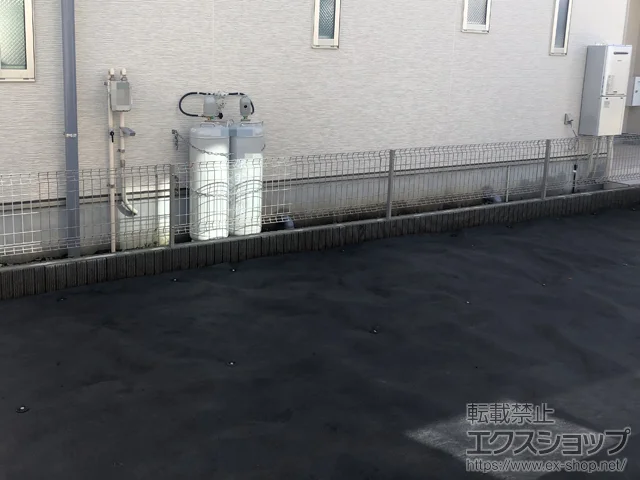 神奈川県恵庭市のYKKAPのフェンス・柵 イーネットフェンスA1F型 自由柱タイプ 施工例