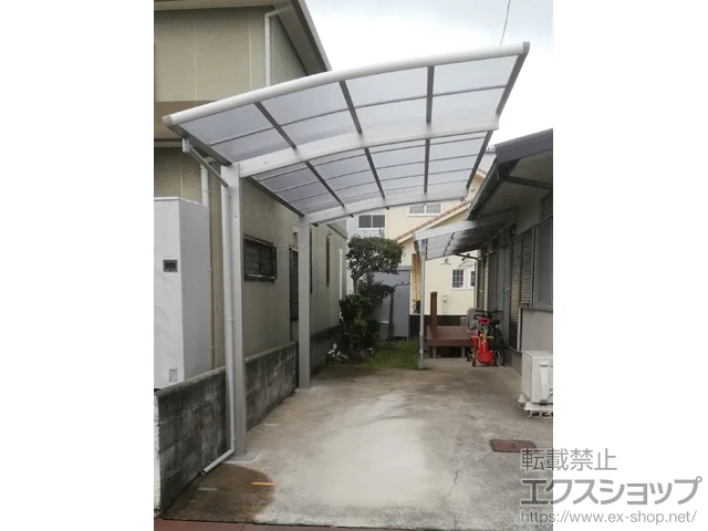 長崎県新潟市のLIXIL リクシル（トステム）のカーポート レイナポートグラン　積雪〜20cm対応 施工例