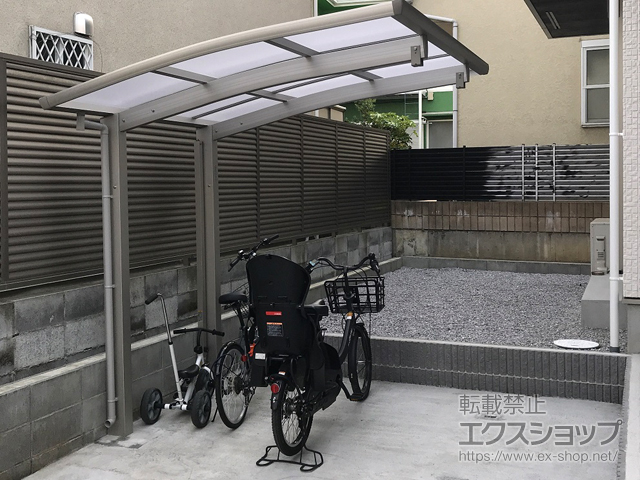 東京都東村山市ののサイクルポート・駐輪場 プレシオスポート ミニ 積雪〜20cm対応 施工例