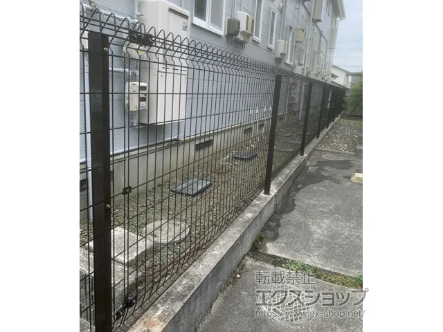 宮城県三木市のYKKAPのフェンス・柵 メッシュフェンス G10　　自由柱 施工例