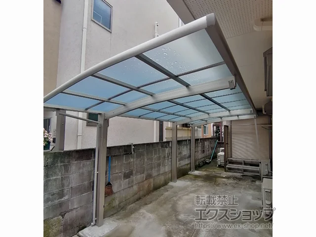 東京都徳島市の三協アルミのカーポート レイナポートグラン 延長　積雪〜20cm対応 施工例