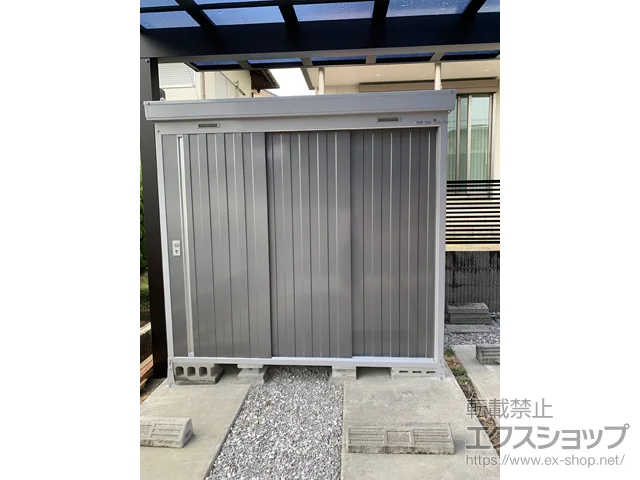 愛知県阿波市のイナバの物置・収納・屋外倉庫 ネクスタ 一般型 2210×1370×2020 NXN-30S-PG 施工例