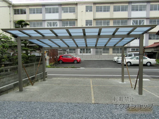 岐阜県木津川市ののフェンス・柵、カーポート ソリッドポート ワイド 積雪〜20cm対応 施工例