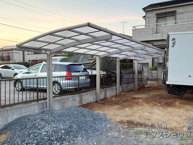 千葉県市川市ののカーポート レイナポートグラン 縦連棟　積雪〜20cm対応 施工例