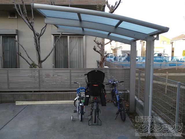 大阪府堺市のLIXIL(リクシル)サイクルポート・駐輪場施工例(ネスカR