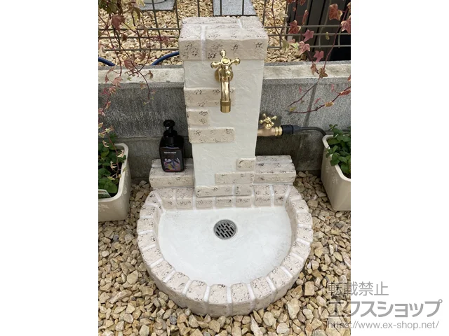 埼玉県さいたま市のタカショー立水栓・ガーデンシンク施工例(エバー