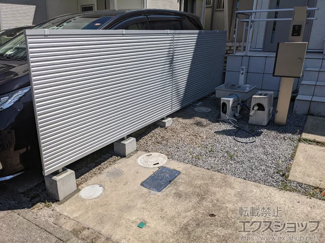 千葉県春日井市のLIXIL リクシル(TOEX)のフェンス・柵 フェンスAB YM1型 横目隠し1　フリーポールタイプ 施工例