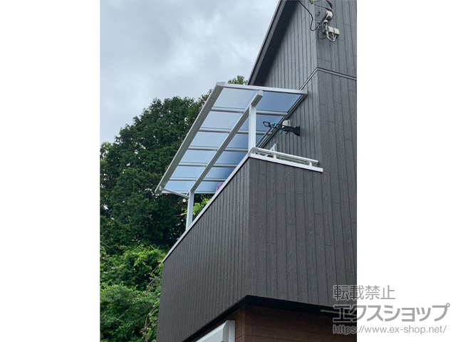 神奈川県藤沢市ののバルコニー・ベランダ屋根 テラスVS F型 屋根タイプ 単体 積雪〜30cm対応 施工例