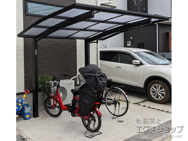 東京都東村山市ののサイクルポート・駐輪場 プレシオスポート ミニ 積雪〜20cm対応 施工例