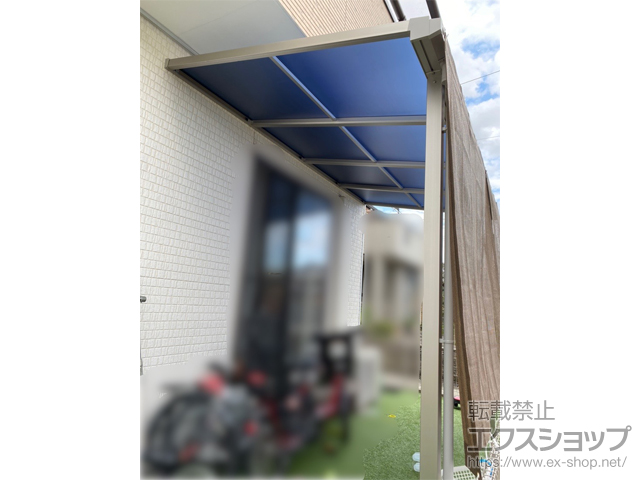 静岡県富士市ののテラス屋根 ソラリア F型 テラスタイプ 単体 積雪〜20cm対応 施工例