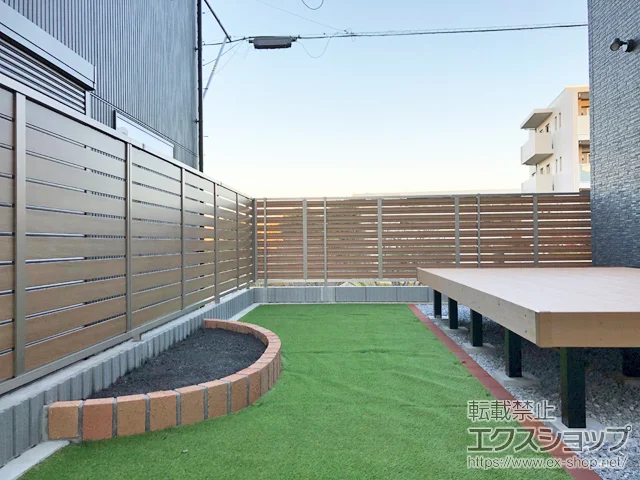 東京都稲城市のValue Selectのフェンス・柵 モクハイフェンス フリーポールタイプ 施工例
