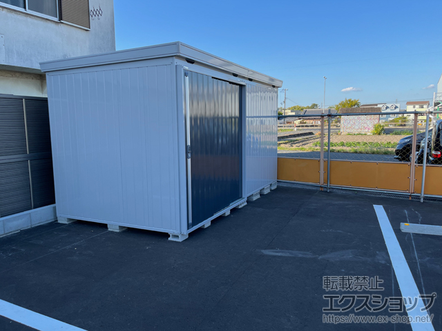 大阪府岸和田市のイナバ物置・屋外倉庫施工例(FORTA 一般型 4420×2210 