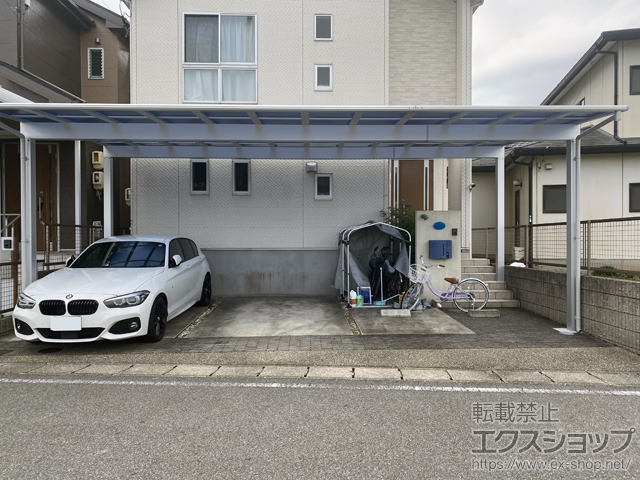 愛知県西尾市ののカーポート エフルージュ トリプル FIRST 積雪〜20cm対応 施工例